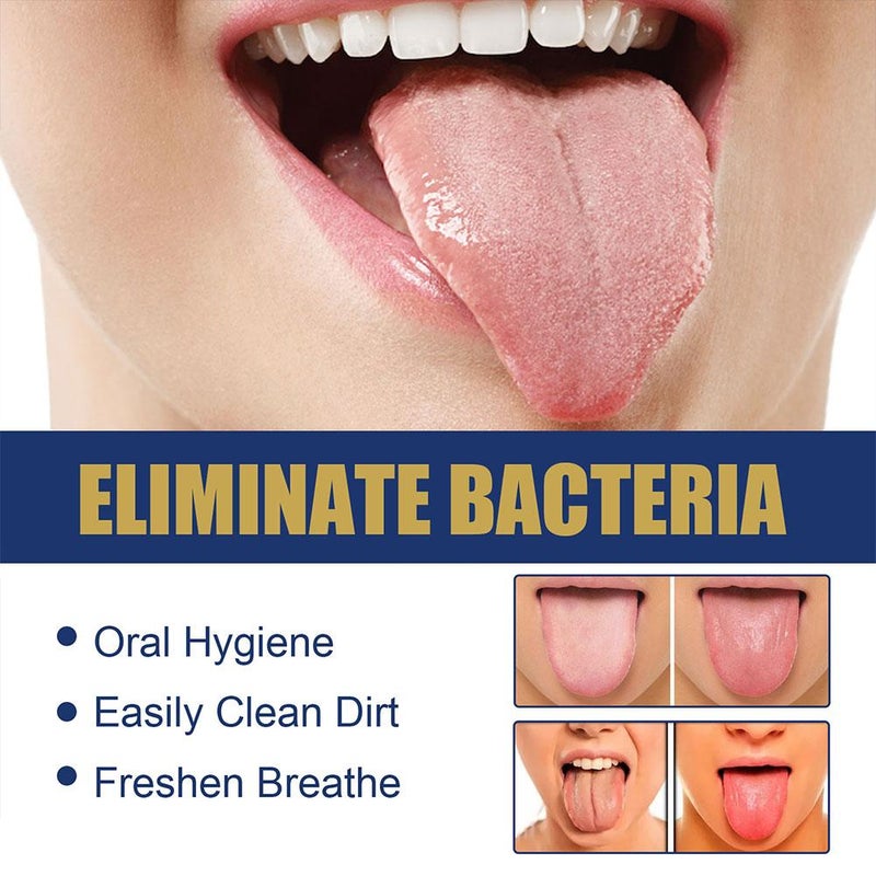 Tongue Cleaning Gel Set, Fresh Mint Tongue Cleaning Paste, Bad Breath and Halitosis, Mouth Odor Eliminator, Easy to Use Tongue Scraper, Use with Tongue Brushes - Image 2